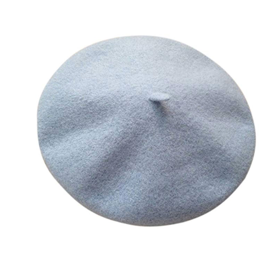 Wool Beret in Powder Blue
